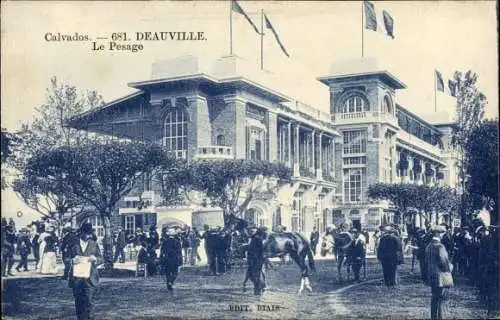 Ak Deauville Calvados, Le Pesage