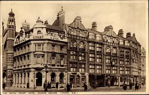 Ak London City England, The Royal Court Hotel, Sloane Square