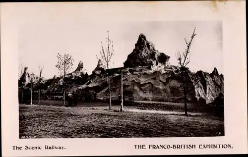 Ak London City England, The Scenic Railway, The Franco British Exhibition