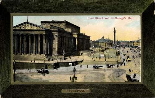 Passepartout Ak Liverpool North West England, Lime Street