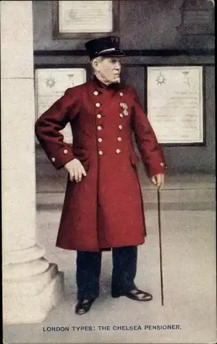 Ak London City England, The Chelsea Pensioner