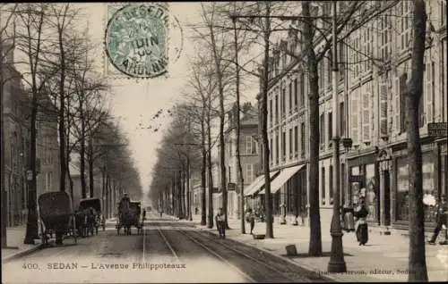 Ak Sedan Ardennes, L'Avenue Phillippoteaux
