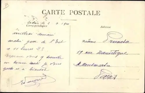 Ak Sedan Ardennes, Place d'Harcourt