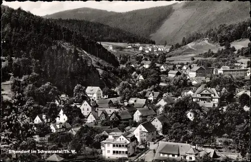 Ak Sitzendorf in Thüringen, Gesamtansicht, Vogelschau