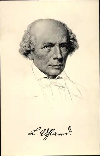Künstler Ak Dichter Ludwig Uhland, Portrait, Politiker