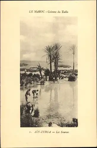 Ak Kasbah Tadla Marokko, Colonne du Tadla