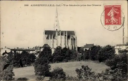 Ak Aigrefeuille Loire Atlantique, Vue generale pres des Coteaux