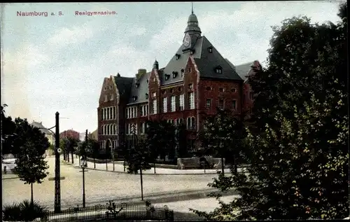 Ak Naumburg an der Saale, Realgymnasium