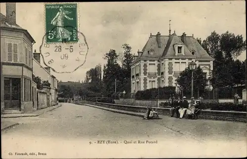 Ak Ezy Eure, Quai et Rue Potard