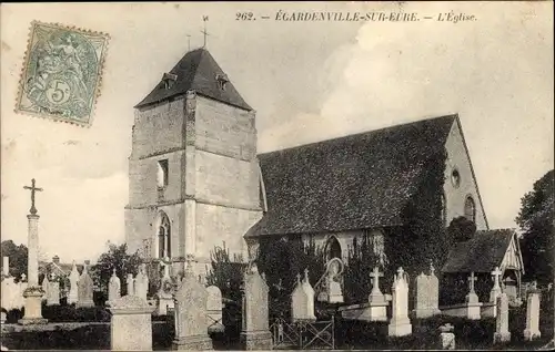 Ak Ecardenville sur Eure, L'Eglise