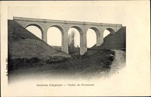 Ak Argenton sur Creuse Indre, Viaduc du Fromental