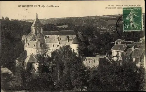 Ak Gargilesse Indre, le Château