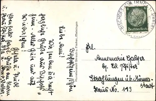 Ak Bischofsheim an der Rhön in Unterfranken, Panorama