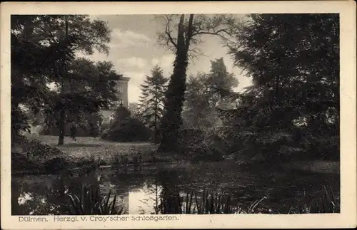 Ak Dülmen im Münsterland, Herzogl. v. Croyscher Schlossgarten