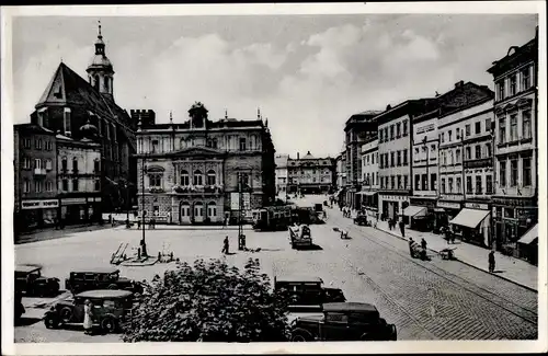 Ak Opava Troppau Region Mährisch Schlesien, Oberring, Stadttheater