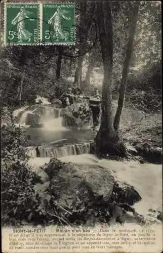 Ak Signy le Petit Ardennes, Moulin d'en bas