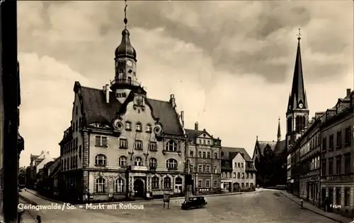 Ak Geringswalde Sachsen, Markt, Rathaus