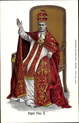 Künstler Ak Papst Pius X., Giuseppe Melchiorre Sarto, Portrait