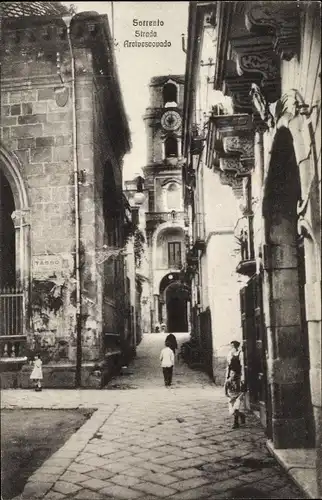 Ak Sorrento Campania, Straßenpartie