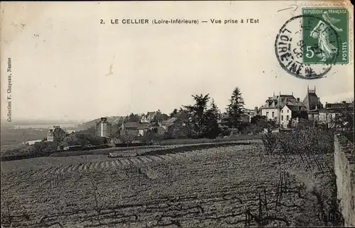 Ak Le Cellier Loire Atlantique, Vue prise a l'Est
