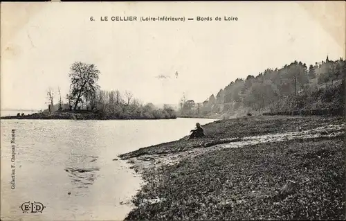 Ak Le Cellier Loire Atlantique, Bords de Loire