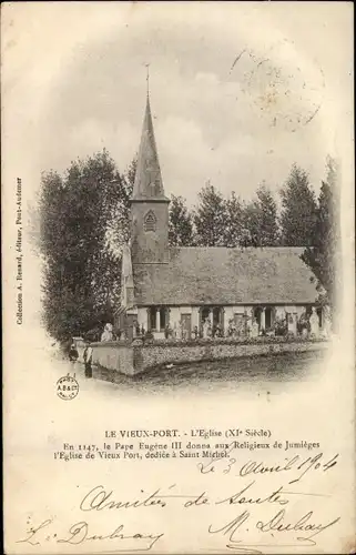 Ak Le Vieux Port Eure, L'Eglise