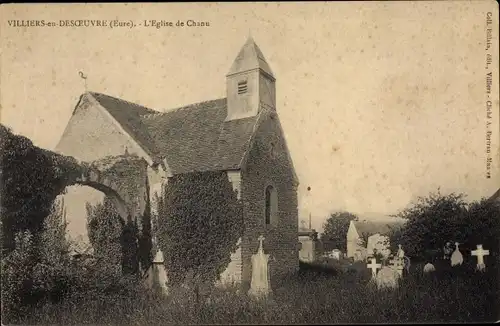 Ak Villiers en Desoeuvre Eure, L'Eglise de Chanu