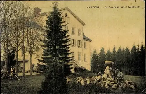 Ak Septeuil Yvelines, Le Chateau de la Garenne