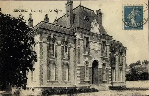 Ak Septeuil Yvelines, La Mairie