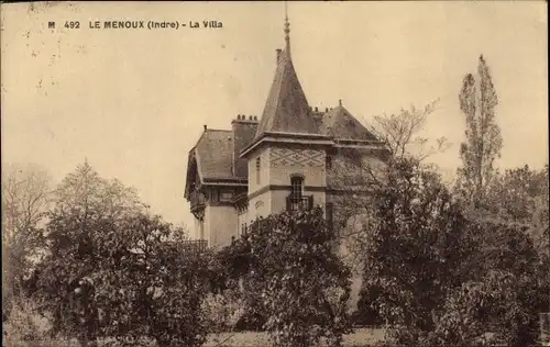 Ak Le Menoux Indre, La Villa