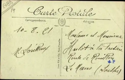 Ak Dives sur Mer Calvados, La Ferme de Sarlabot, Un Coin de Cour