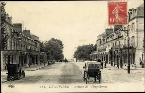 Ak Deauville Calvados, Avenue de l'Hippodrome