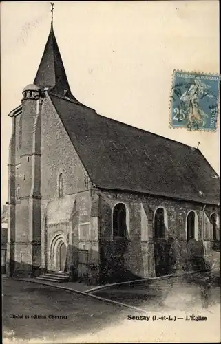 Ak Sonzay Indre et Loire, L'Eglise