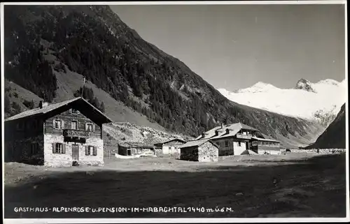 Foto Ak Bramberg am Wildkogel in Salzburg, Gasthof Alpenrose im Habachtal