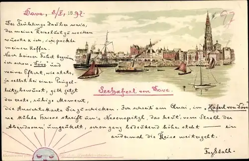 Ak Dover South East England, Seehafenfest