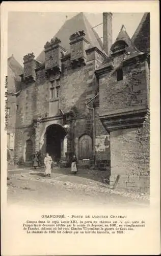 Ak Grandpré Ardennes, Porte de l'ancien Chateau