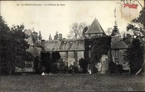 Ak Le Teich Gironde, Le Chateau de Ruat