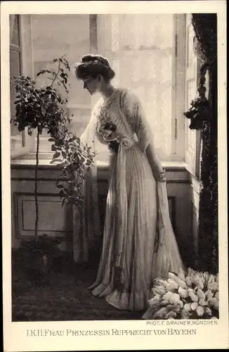 Ak Prinzessin Marie Gabriele von Bayern, Portrait