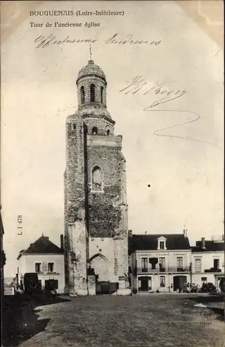 Ak Bouguenais Loire Atlantique, Tour de l'ancienne Eglise