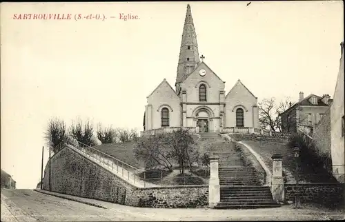 Ak Sartrouville Yvelines, Eglise