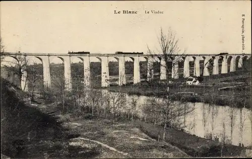 Ak Le Blanc Indre, Le Viaduc