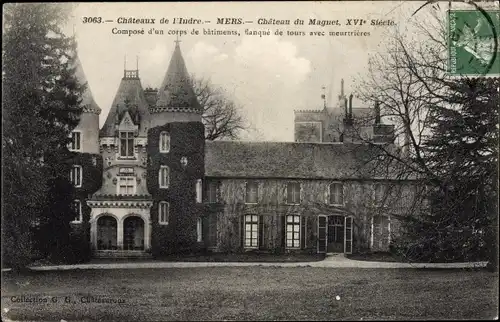 Ak Mers sur Indre Indre, Château du Magnet