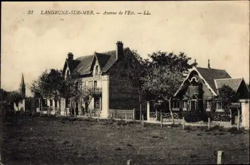 Ak Langrune sur Mer Calvados, Avenue de l'Est