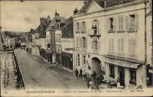 Ak Nogent le Rotrou Eure et Loir, L'Hotel de Dauphin
