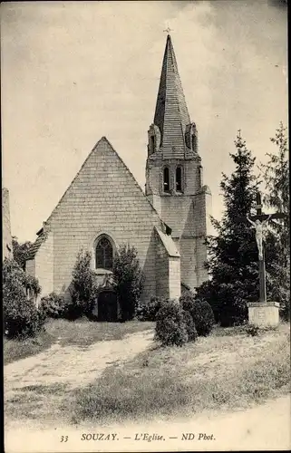 Ak Souzay Maine et Loire, L'Eglise