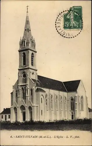 Ak Saint Sylvain Maine et Loire, L'Eglise