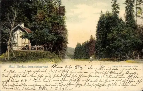 Ak Bad Berka in Thüringen, Dambachsgrund