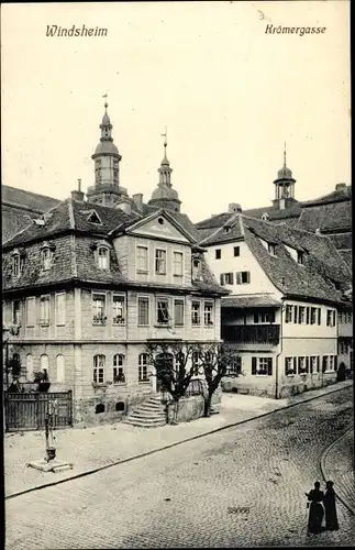 Ak Bad Windsheim in Bayern, Krämergasse