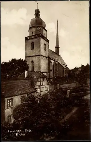 Ak Gößnitz in Thüringen, Kirche