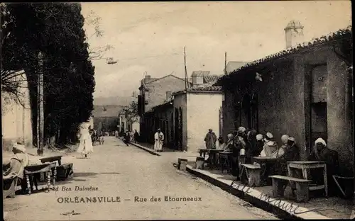 Ak Orleansville Algerien, Rue des Etourneaux